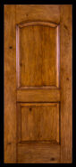 Rustic Knotty Alder 2 Panel Door